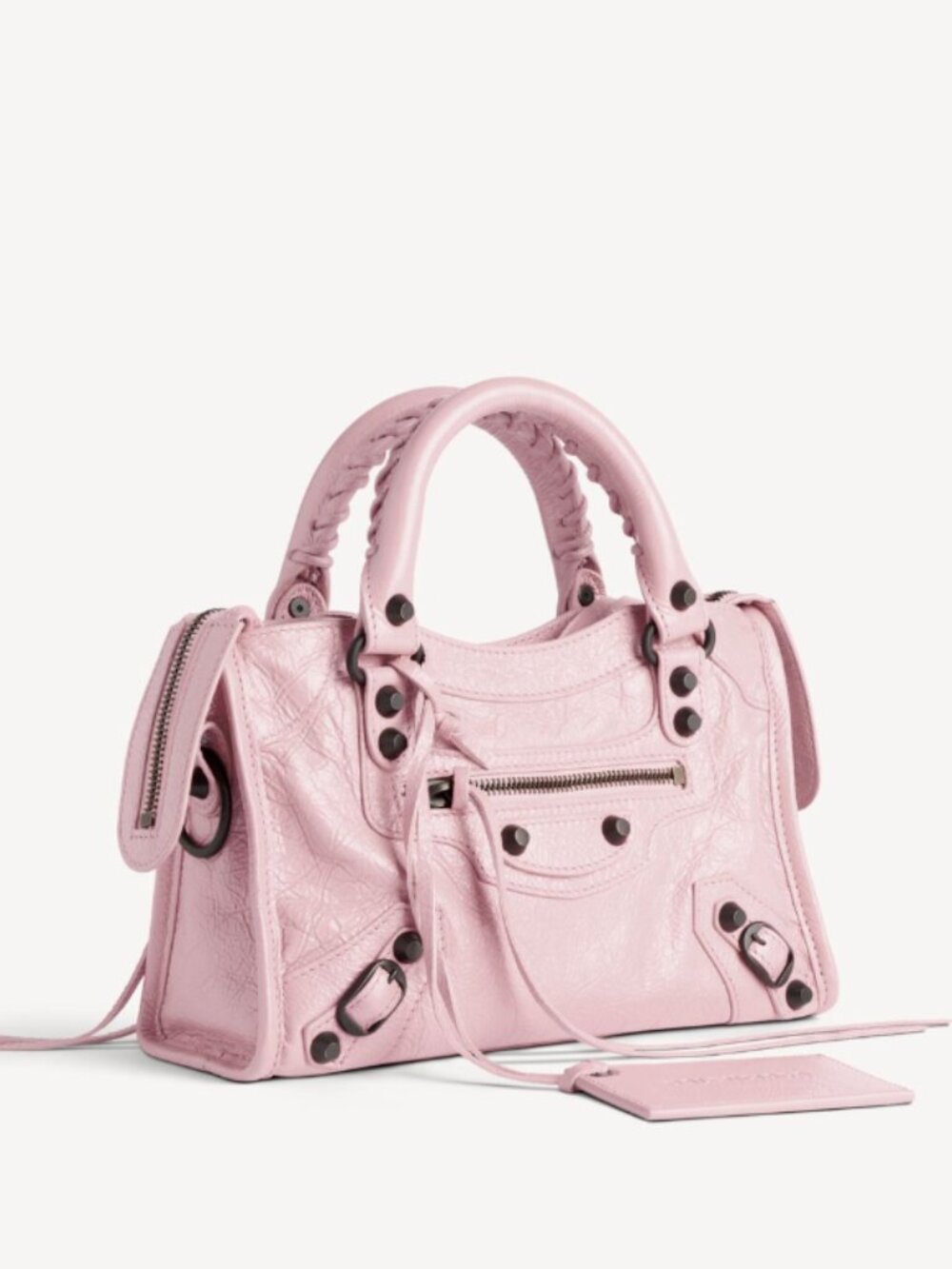 NWT NIB Balenciaga Women's Le City Bag Mini in Petal Pink